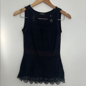 Eclipse, Women’s Black Lace Sleeveless Top